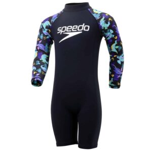 Speedo Completo Bambino Neoprene (Black-Aqua Green)