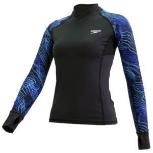 Speedo Maglia Donna Protect+ (Black-Aquarium)