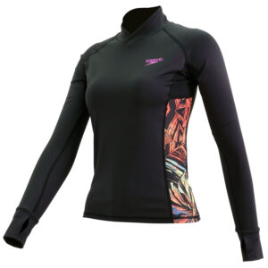 Speedo Maglia Donna Protect+ (Black-Ecstatic)
