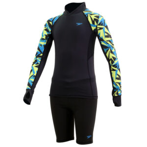 Speedo Completo Spezzato Ragazzo Protect+ (Black-Ammonite Blue)