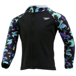 Speedo Giacca Bambino 2XT (Black-Aqua Green)