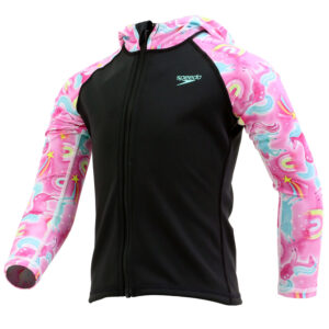 Speedo Giacca Bambino 2XT (Black-Pink Splash)